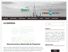 Tablet Screenshot of grupo-ci.com